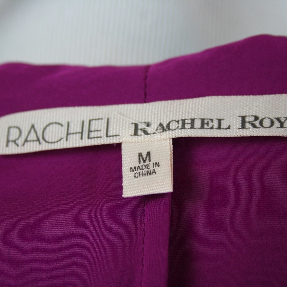RACHEL Rachel Roy Dark Fuchsia Ruffle Dress - Picture 3 of 7